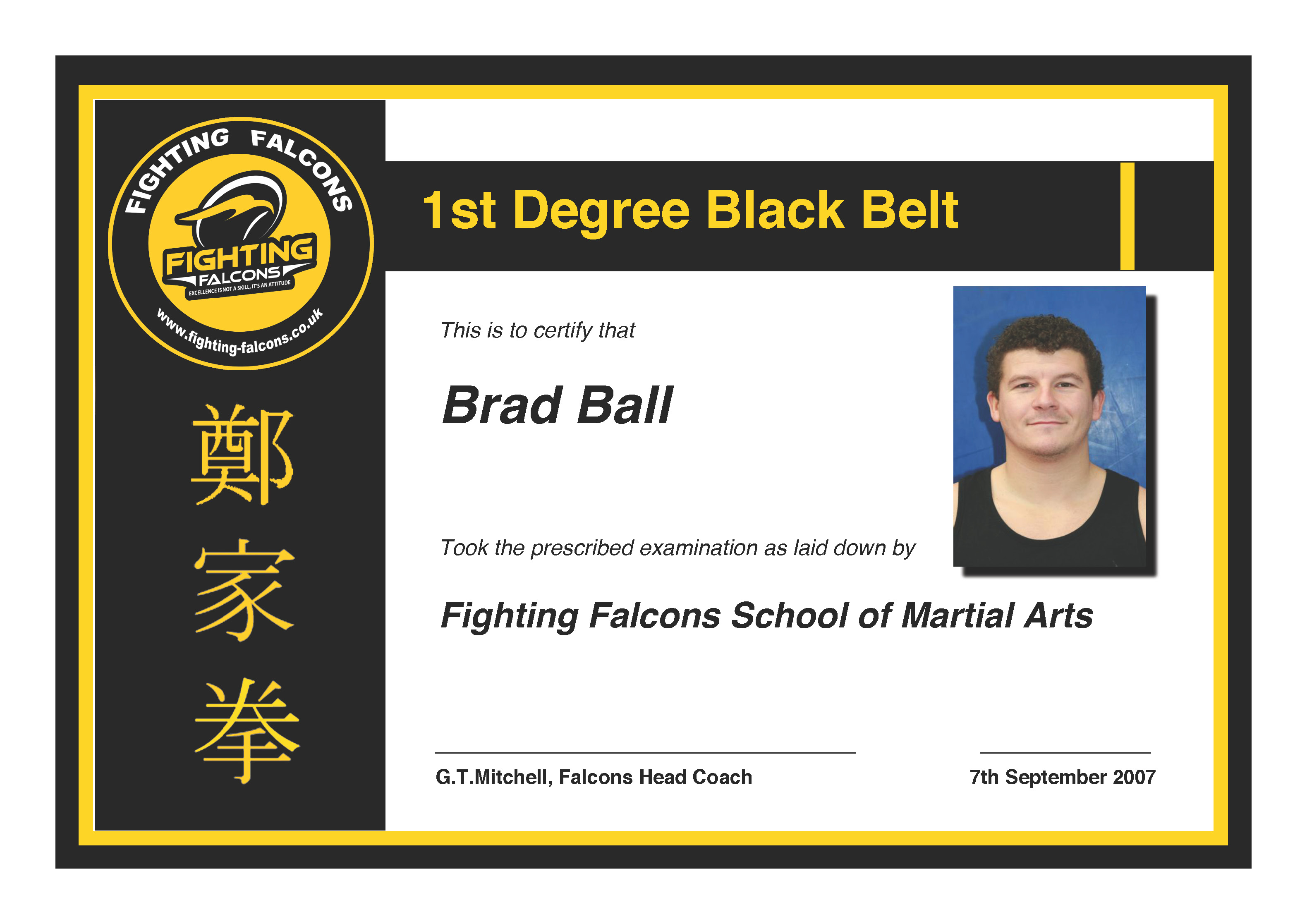 Fighting Falcons club members
